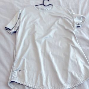 BYLT Premium Basics Performance Grey Drop-Cut Shirt